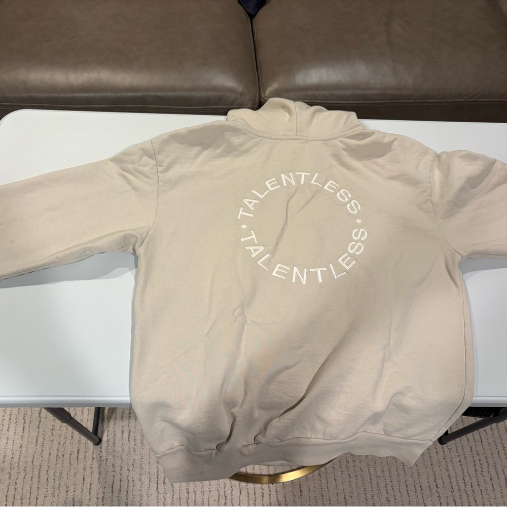 TALENTLESS Sand Hoodie with Logo